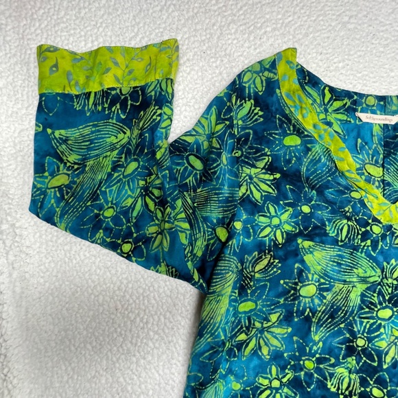 Women’s 1X  Green/Blue Soft Surroundings Top - Picture 5 of 13